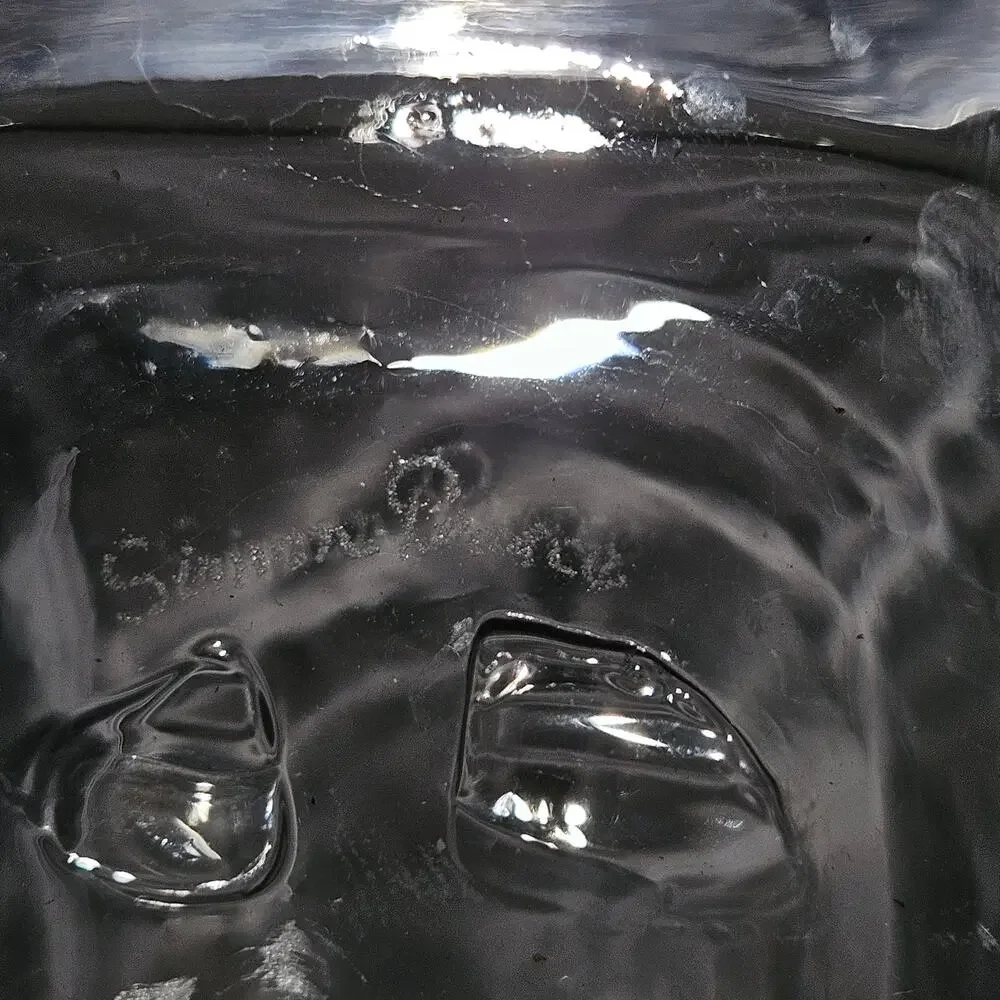 Simon Pearce Hand Blown Clear Art Glass Square Vase Heavy 5